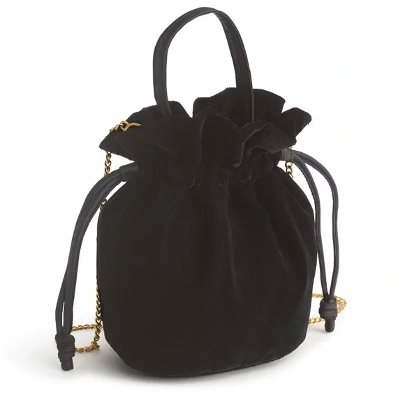 Vera Bradley Black Velvet Mini Bag - Picture 1 of 4